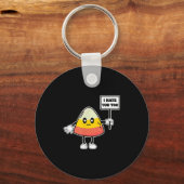 Candy Corn Funny I Hate You Too Team Candycorn Schlüsselanhänger (Vorderseite)