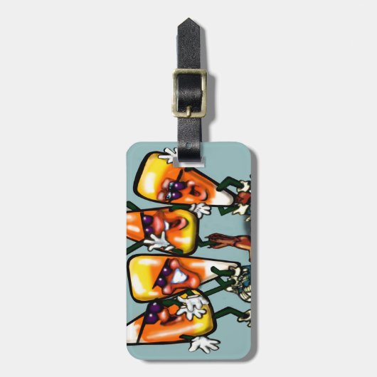 Candy Corn Gang Gepäckanhänger (Vorderseite vertikal)