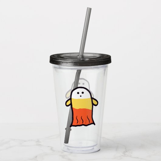 Candy Corn Ghost Acryltrinkbecher (Rückseite)