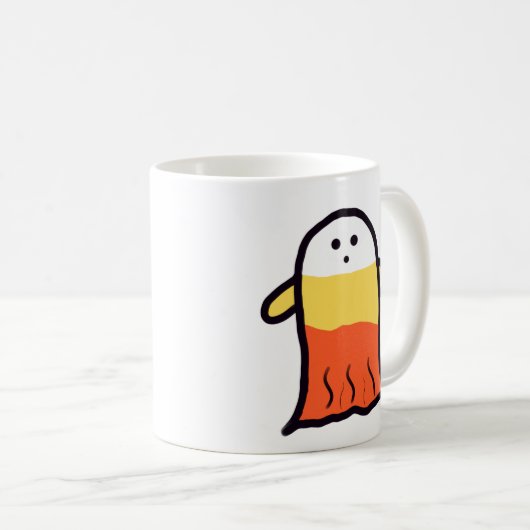 Candy Corn Ghost Kaffeetasse (VorderseiteRechts)