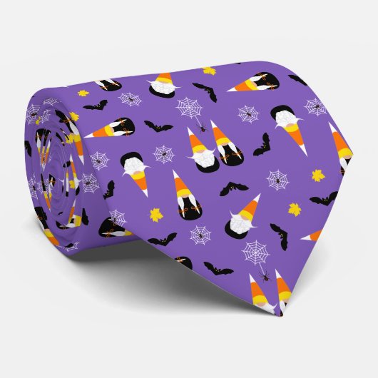 Candy Corn Gnomes Krawatte (Gerollt)