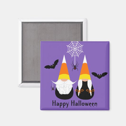 Candy Corn Gnomes Magnet (Vorderseite/Rückseite)