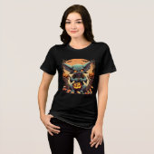 Candy Corn Gremlin Tri-Blend Shirt (Vorderseite voll)