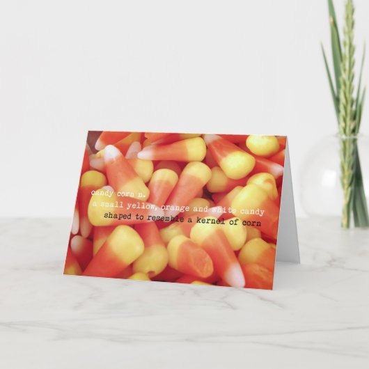 CANDY CORN Grußkarte Dankeskarte (Vorderseite)