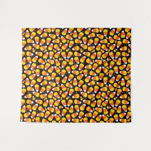 Candy Corn Halloween Backdrop Wandteppich (Vorderseite (Horizontal))