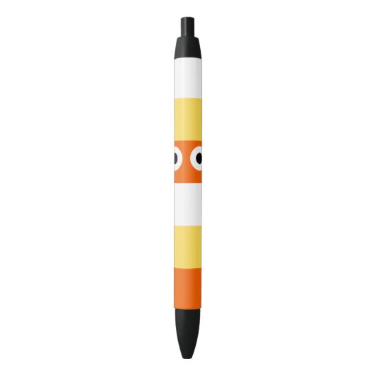 Candy Corn Halloween Black Ink Pen Kugelschreiber (Vorderseite Vertikal)