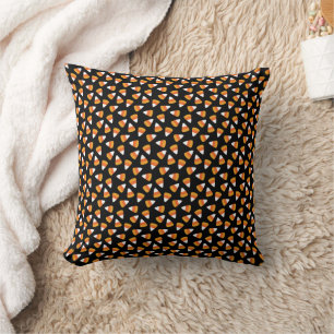 Candy Corn Halloween Black und Orange Kissen