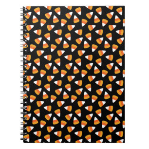 Candy Corn Halloween Black und Orange Notizblock