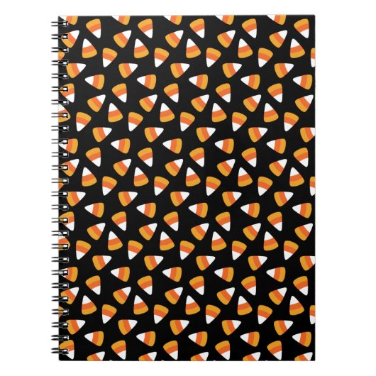 Candy Corn Halloween Black und Orange Notizblock (Vorderseite)