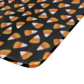 Candy Corn Halloween Black und Orange Schneidebrett (Ecke)