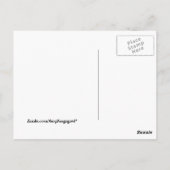 Candy Corn Halloween Boo Party Postkarte (Rückseite)