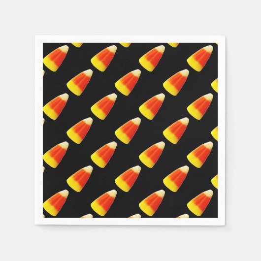 Candy Corn Halloween Cocktail Napkin Serviette (Vorderseite)