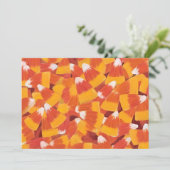 Candy Corn Halloween Dankeskarte (Stehend Vorderseite)