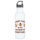 Candy Corn Halloween Edelstahlflasche (Vorderseite)