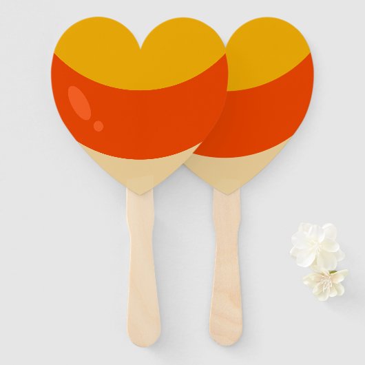 Candy Corn Halloween Fächer (Vorne und Hinten)