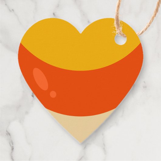 Candy Corn Halloween Geschenkanhänger (Rückseite)