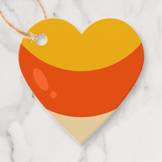 Candy Corn Halloween Geschenkanhänger (Vorderseite)