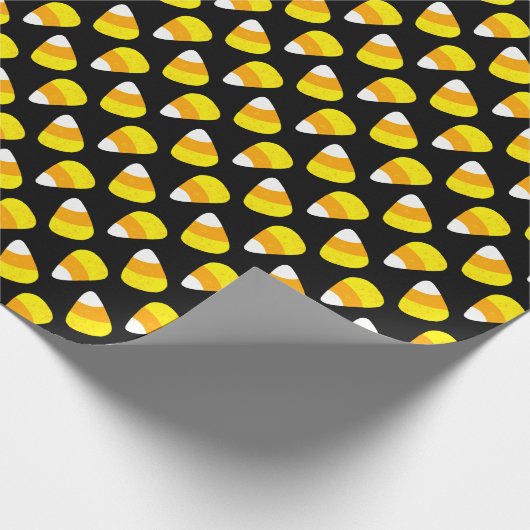 Candy Corn Halloween Geschenkpapier (Ecke)