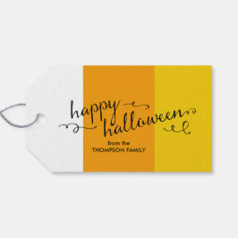 Candy Corn Halloween-Geschenktags Geschenkanhänger