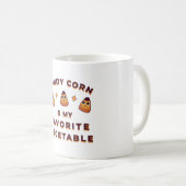 Candy Corn Halloween Kaffeetasse (VorderseiteRechts)