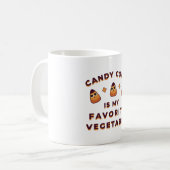 Candy Corn Halloween Kaffeetasse (Vorderseite Links)