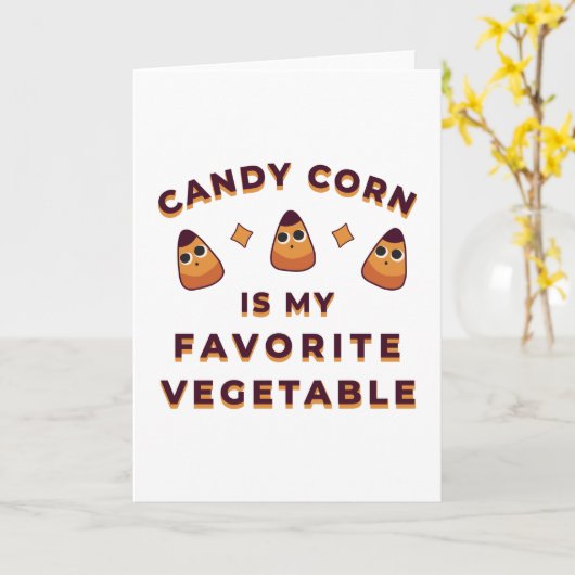 Candy Corn Halloween Karte (Gelbe Blume)