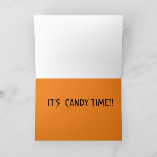 CANDY CORN HALLOWEEN KARTE (Innenseite)