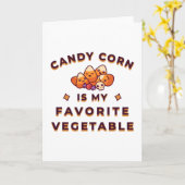 Candy Corn Halloween Karte (Gelbe Blume)