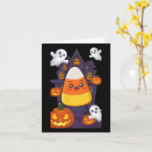Candy Corn Halloween-Kostüm Karte (Gelbe Blume)