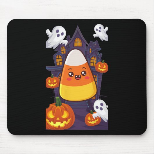 Candy Corn Halloween-Kostüm Mousepad (Vorne)