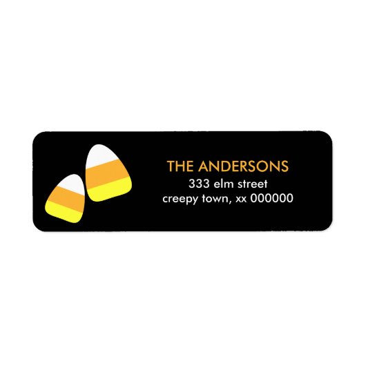 Candy Corn Halloween Labels (Vorne)