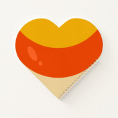 Candy Corn Halloween Notizblock (Rückseite)