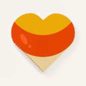 Candy Corn Halloween Notizblock (Vorderseite)