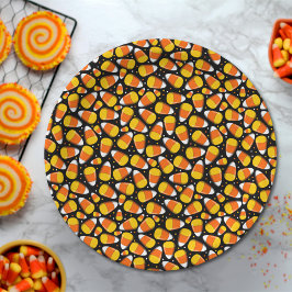 Candy Corn Halloween Pappteller
