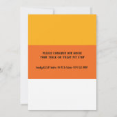 Candy Corn Halloween-Party Einladung (Rückseite)