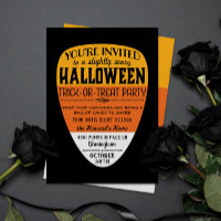 Candy Corn Halloween-Party Einladung