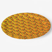 Candy Corn Halloween-Party Pappteller (Schrägansicht)