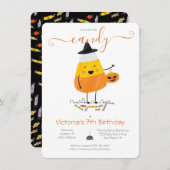 Candy Corn Halloween Party Trick oder Leckerbissen Einladung (Vorne/Hinten)