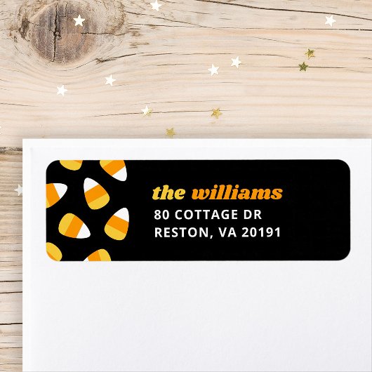 Candy Corn Halloween Rücksendeadresse