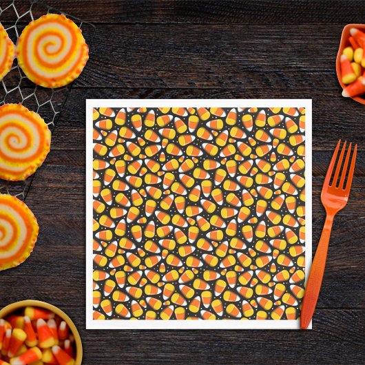 Candy Corn Halloween Serviette