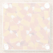 Candy Corn Halloween Watercolor Painting Glasuntersetzer (Rückseite)