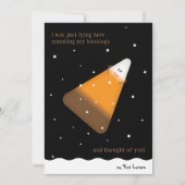 Candy Corn Happy Fall Holiday Card Feiertagskarte (Vorderseite)