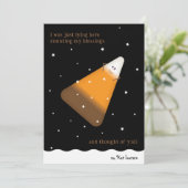 Candy Corn Happy Fall Holiday Card Feiertagskarte (Stehend Vorderseite)