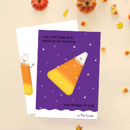 Candy Corn Happy Fall Holiday Card Feiertagskarte