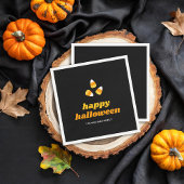 Candy Corn Happy Halloween Party Serviette