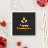 Candy Corn Happy Halloween Party Serviette (Beispiel)
