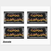 Candy Corn Happy Halloween Rechteckiger Aufkleber (Blatt)