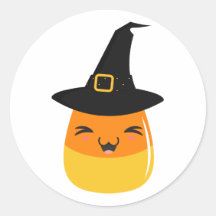 Candy Corn Hexe Halloween Emoji Stickers