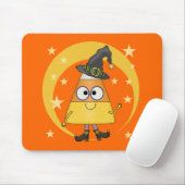 Candy Corn Hexe Halloween Mousepad (Mit Mouse)