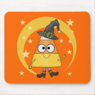 Candy Corn Hexe Halloween Mousepad